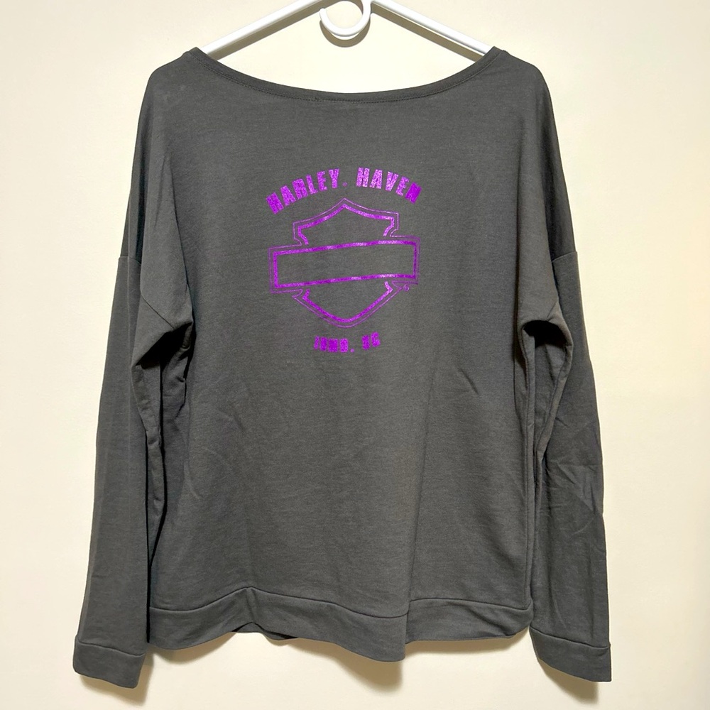 Harley Davidson Long Sleeve “Bling-y” Shirt (XL) - Picture 3 of 6